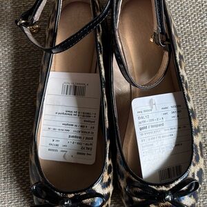 Gold/Leopard Jellypop Shoes NWT size 7